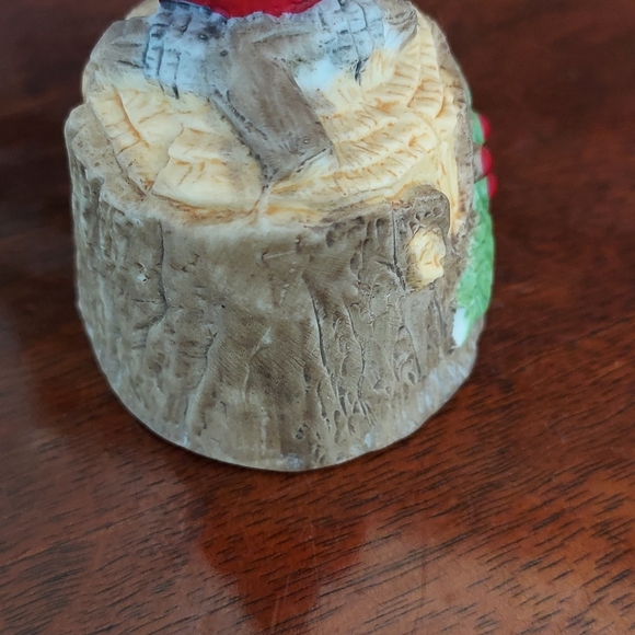 Jasco Christmas Red Cardinal Dinner Bell Vintage Holiday - Picture 8 of 10